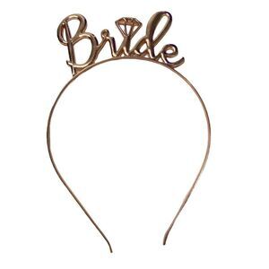 ROSE GOLD Metal Bride Headband